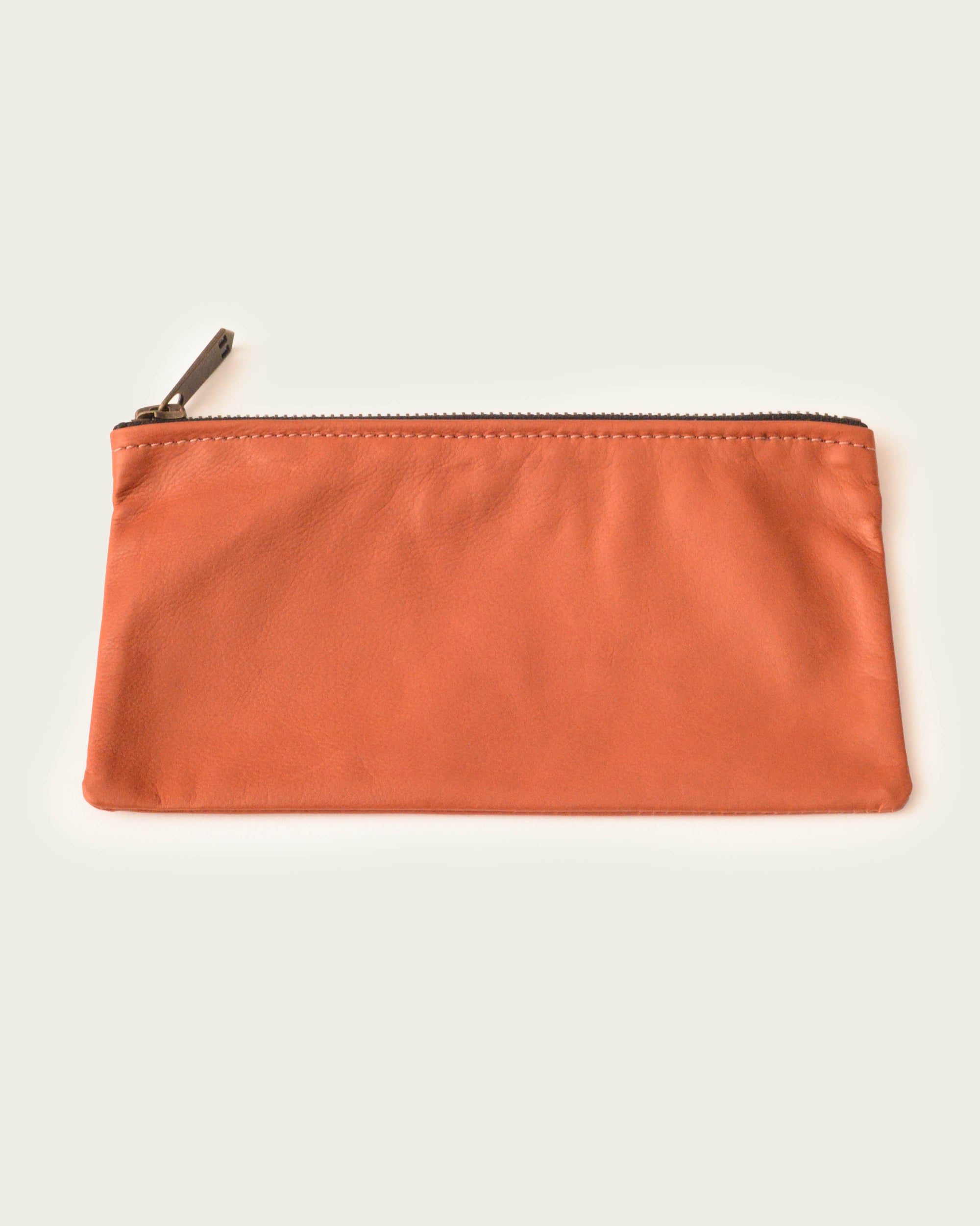 The 7” Pouch - Burnt Orange Lamb