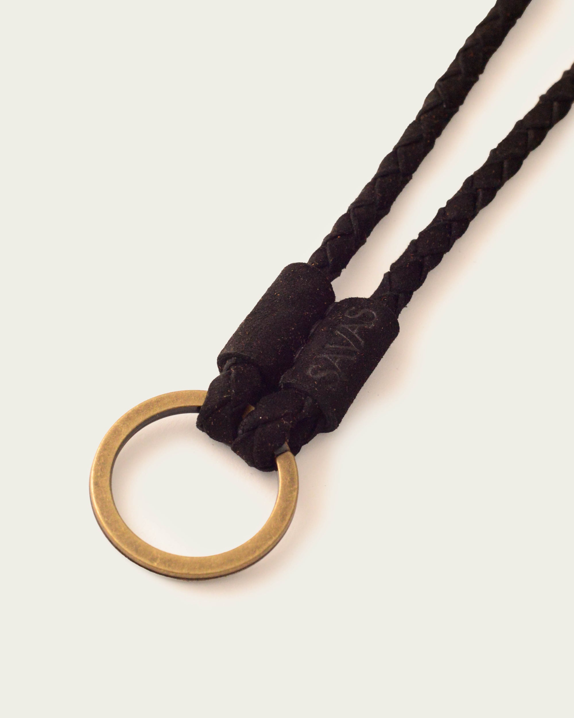 The Key Lasso: Black Suede (18" w/ Small Ring)