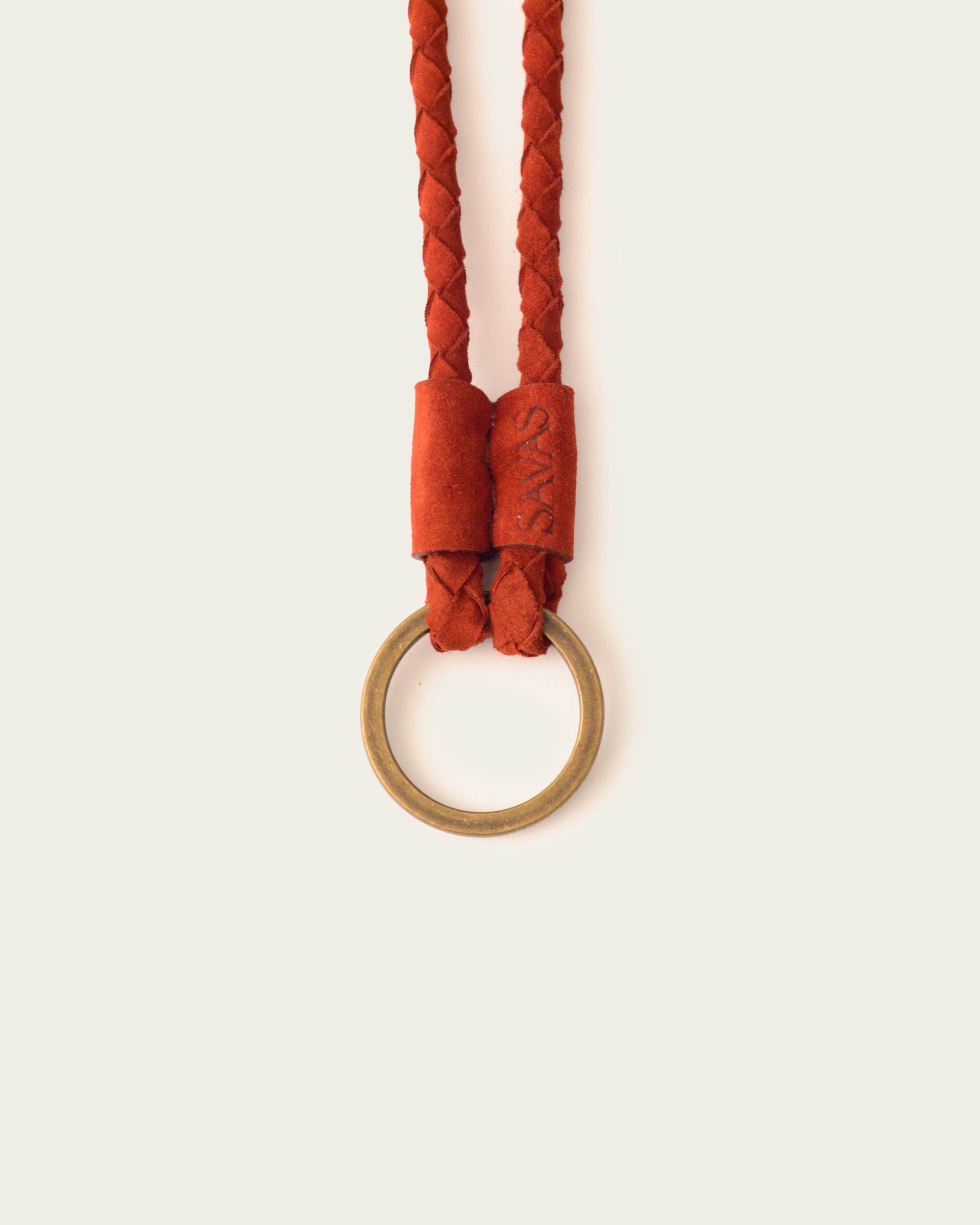 The Key Lasso: Saffron Suede (18" w/ Small Ring)