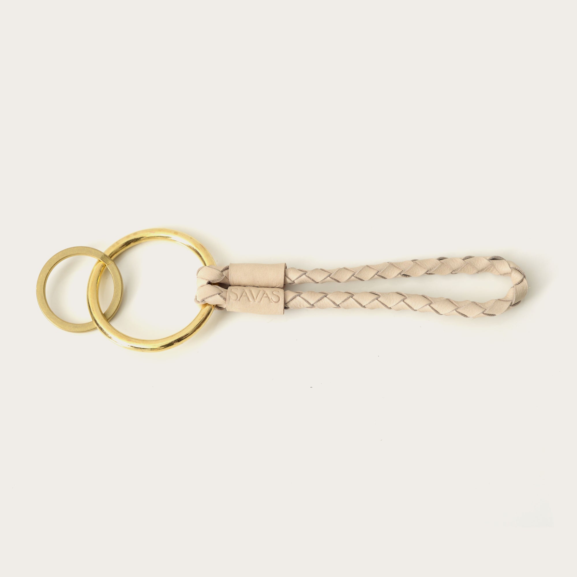 The Key Lasso: Bone Calf Leather (6")