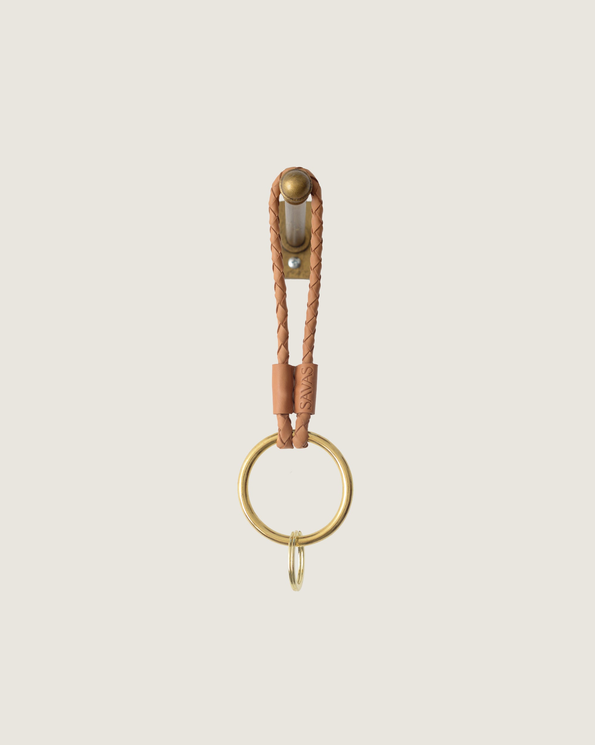 The Key Lasso: Cedar Leather (6")