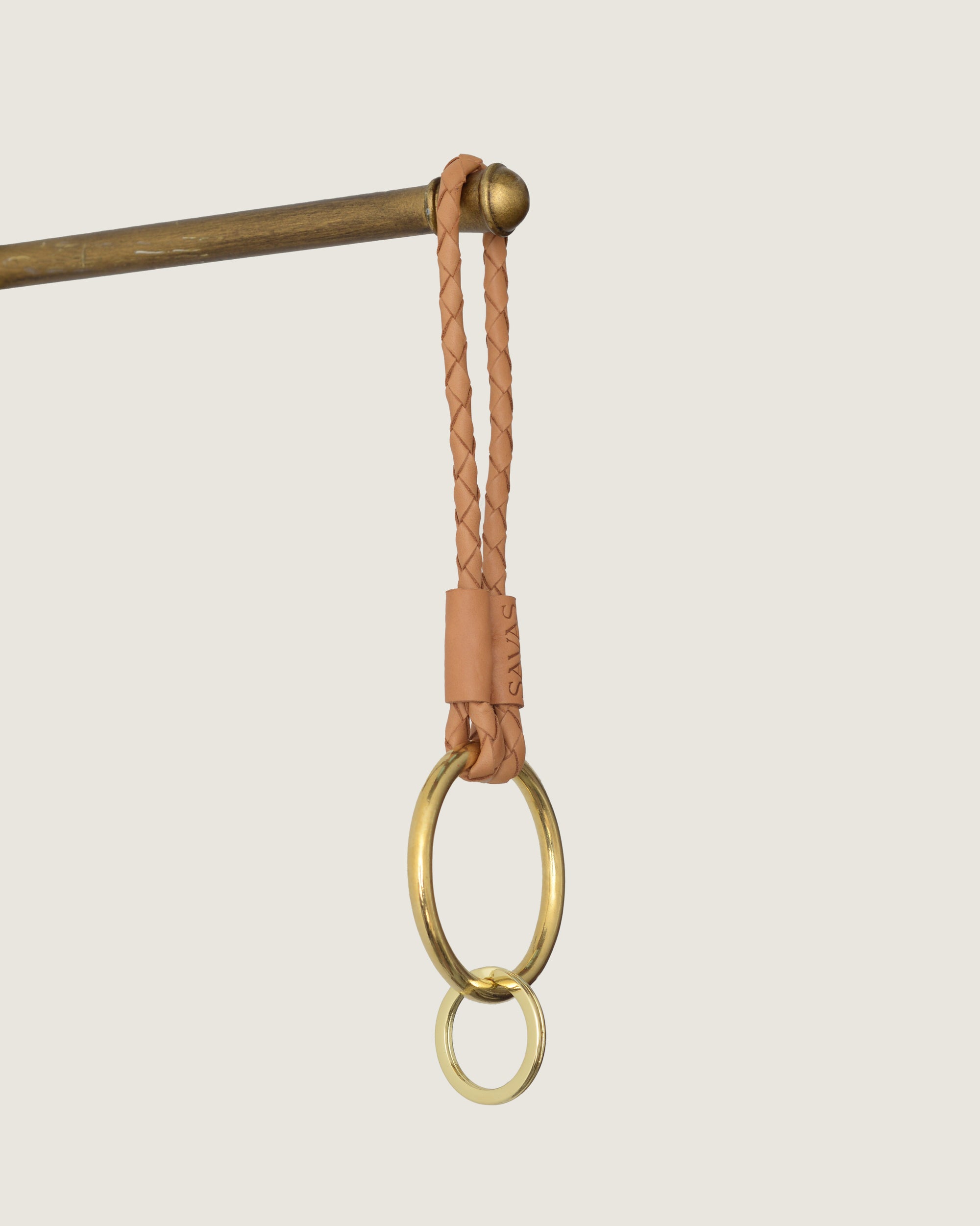 The Key Lasso: Cedar Leather (6")