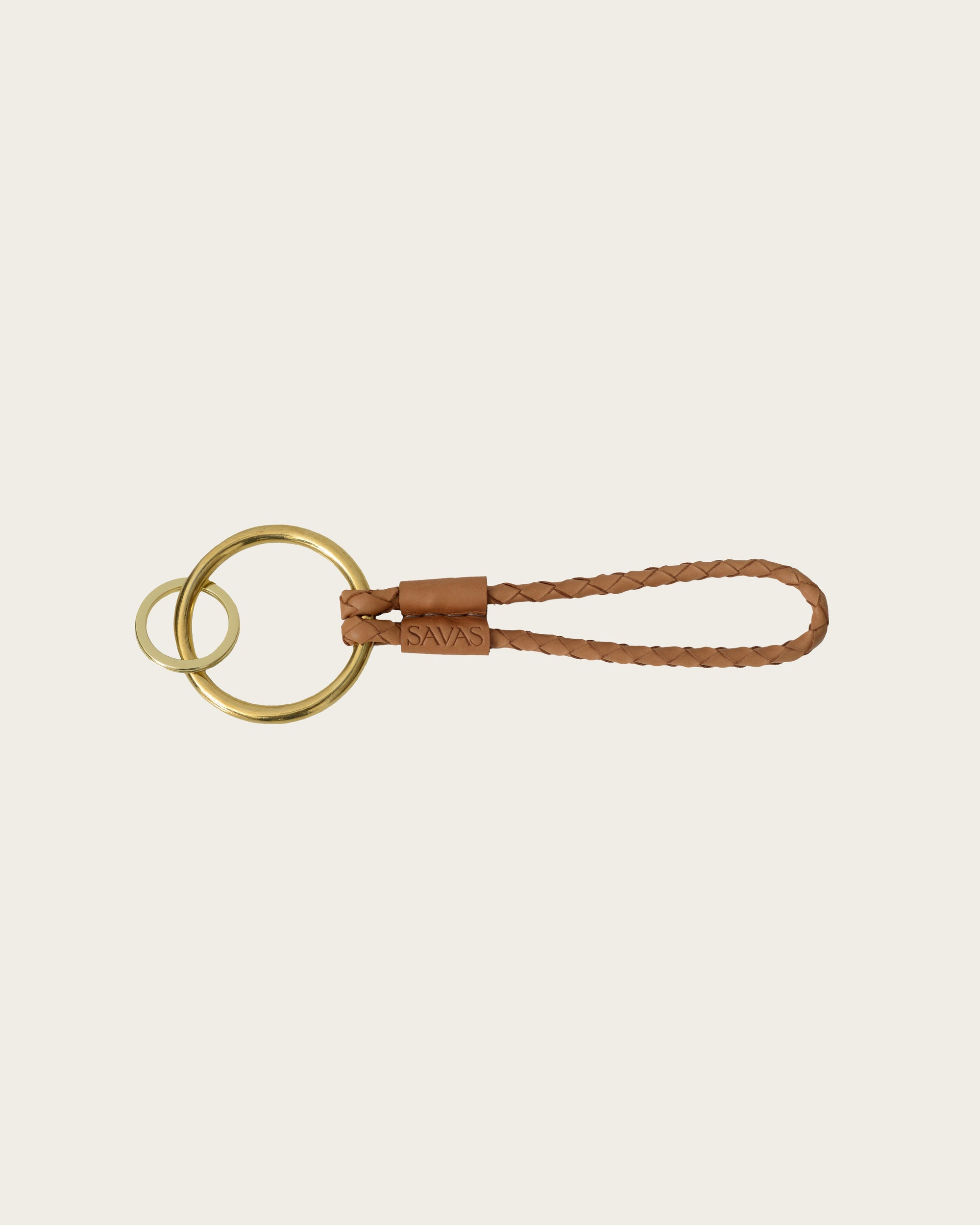 The Key Lasso: Cedar Leather (6" w/ Big Ring)