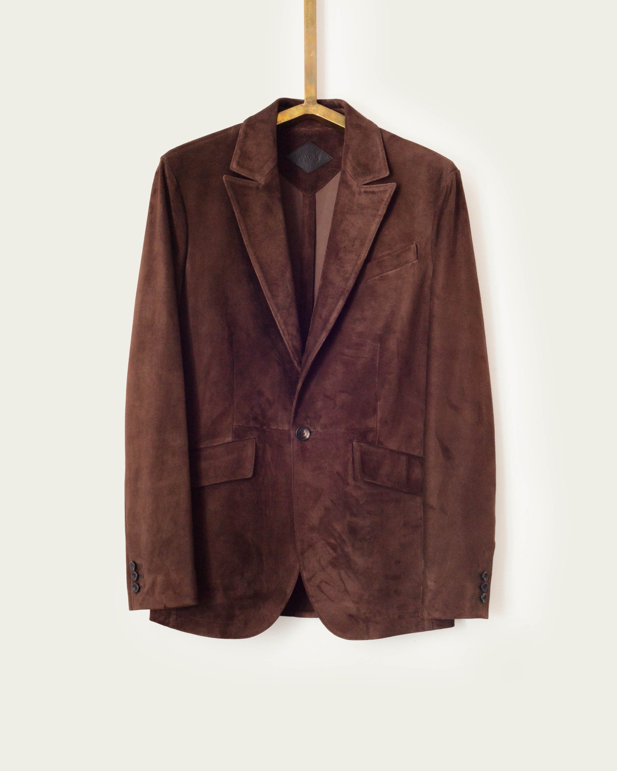 The Nichols Jacket: Hickory Calf Suede