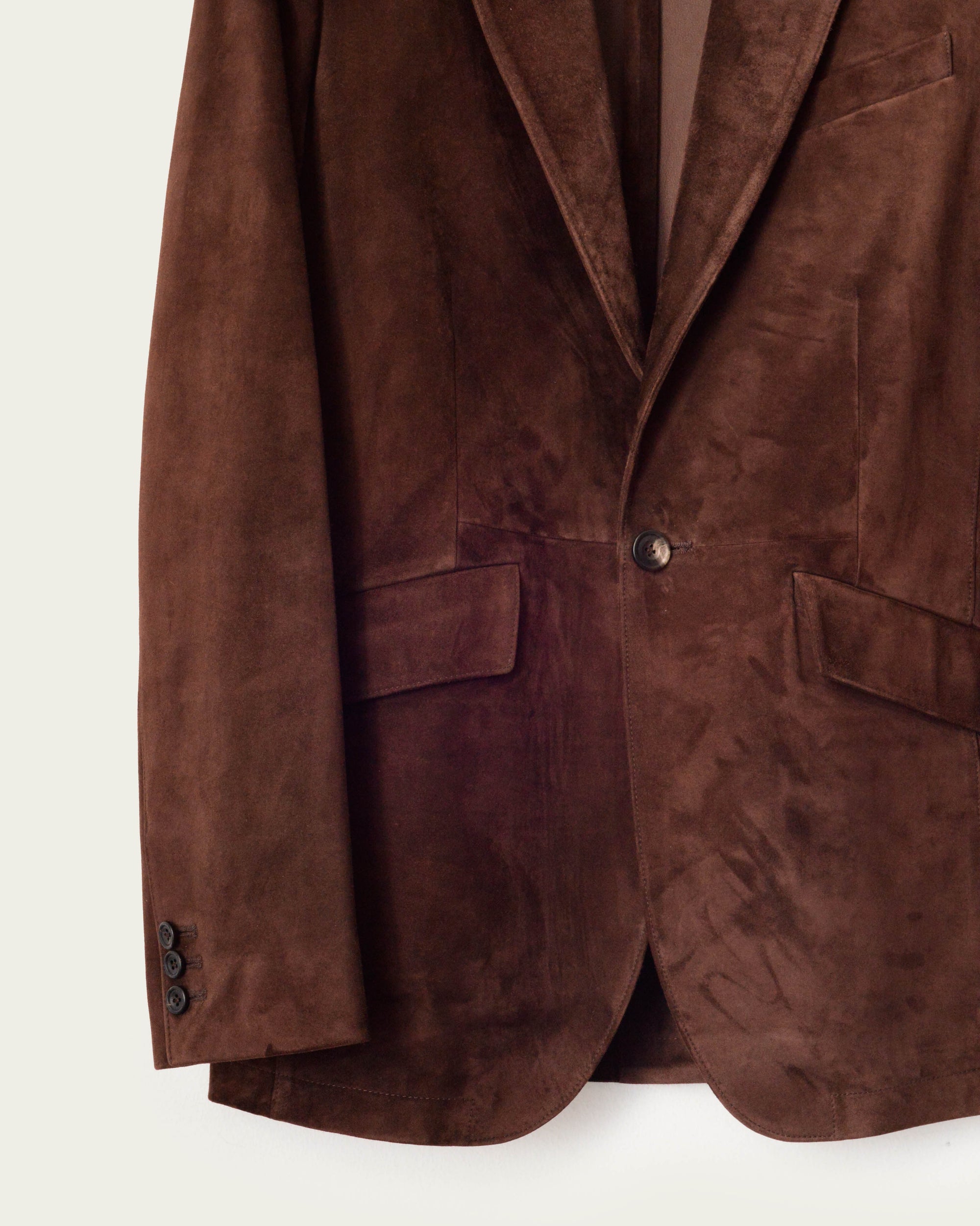 The Nichols Jacket: Hickory Calf Suede