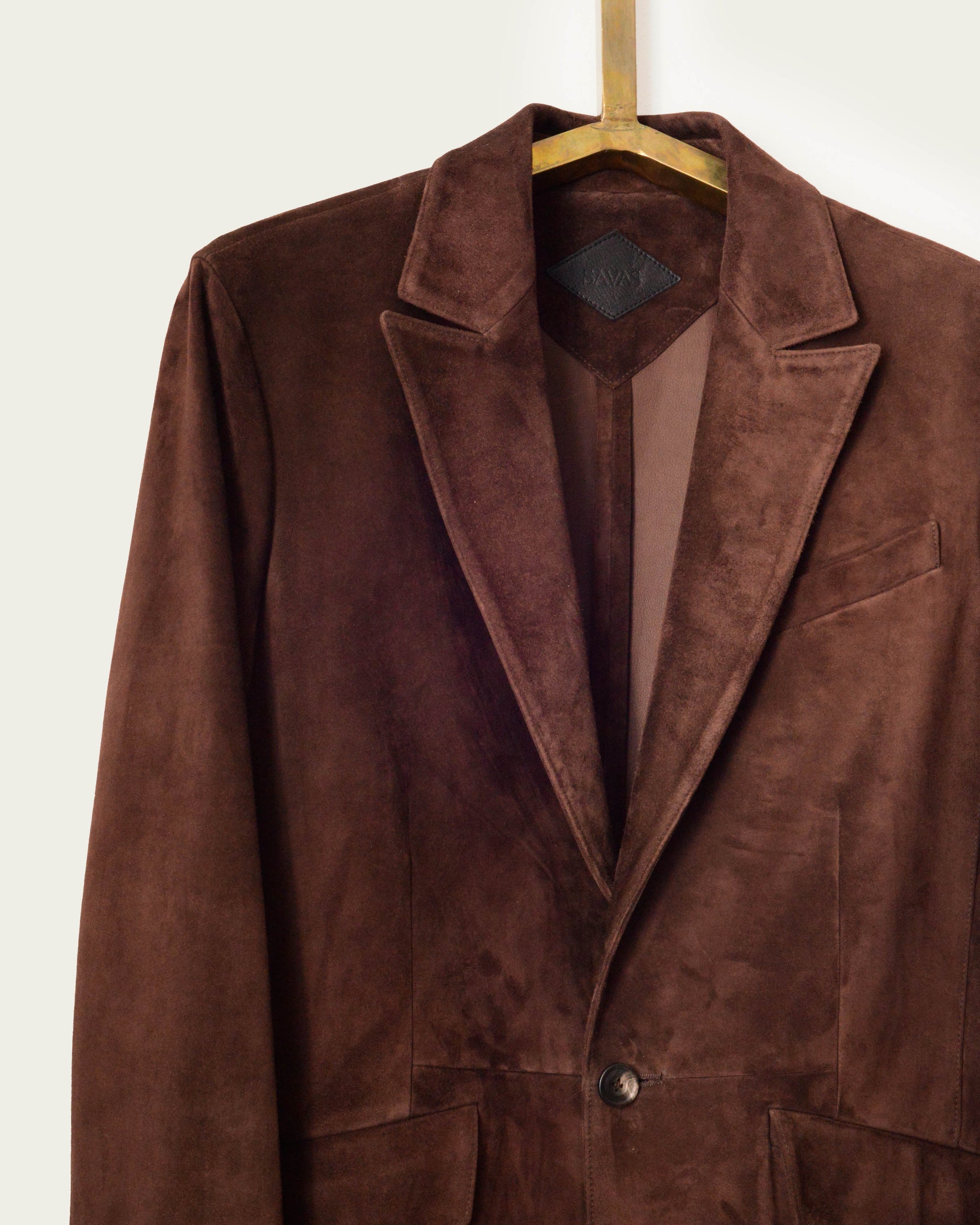 The Nichols Jacket: Hickory Calf Suede