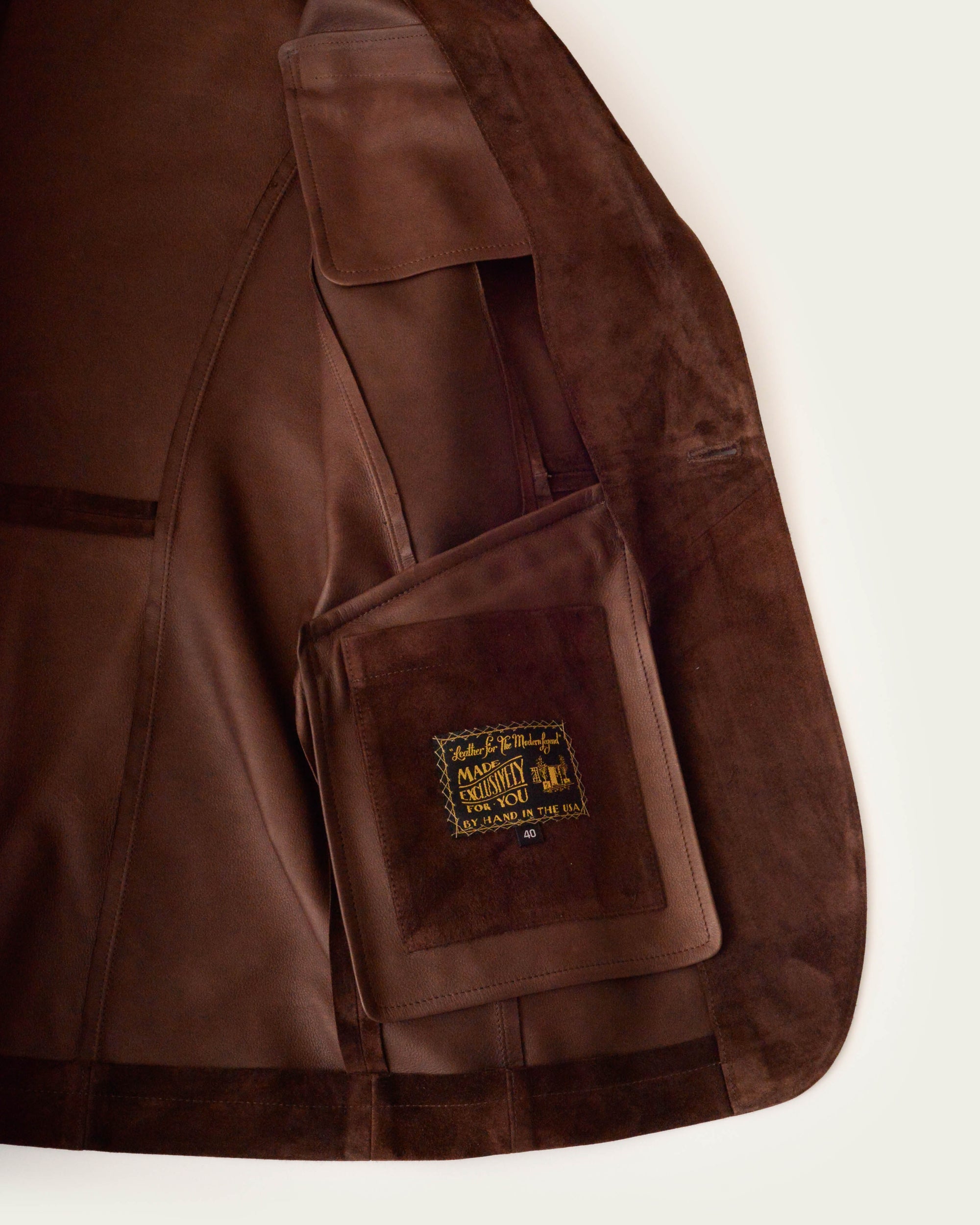 The Nichols Jacket: Hickory Calf Suede